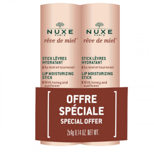 Nuxe Rêve de Miel Stick Lèvres Hydratant 2 x 4 g