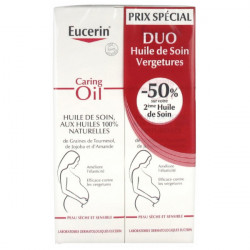 Eucerin Huile de Soin Vergetures aux Huiles Naturelles Lot de 2 x 125 ml 