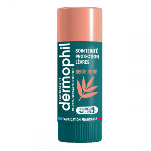 Dermophil Indien stick lèvres protection soin teinté beige rosé 4 g