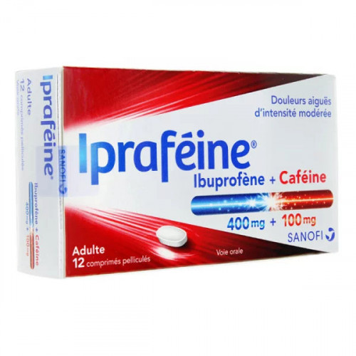 Ipraféine 400/100mg 12 comprimés