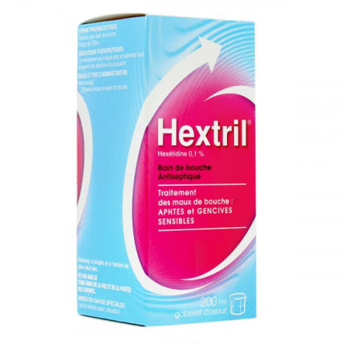 Hextril bain de bouche antiseptique 200 ml