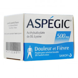 Aspégic 500 mg poudre, 20 sachets