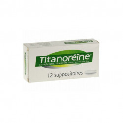 TITANOREINE, suppositoire, boîte de 1 film thermosoudé de 12