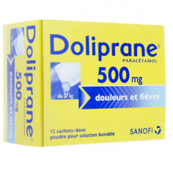 Doliprane 500 mg poudre 12 sachets