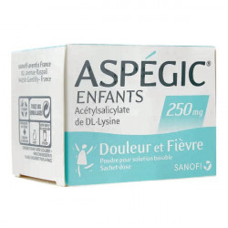 Aspégic 250 mg enfants poudre 20 sachets