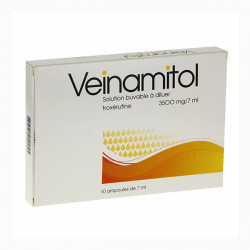 VEINAMITOL 3500 mg/7 ml, solution buvable à diluer 10 ampoules