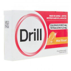 Drill miel rosat 24 pastilles