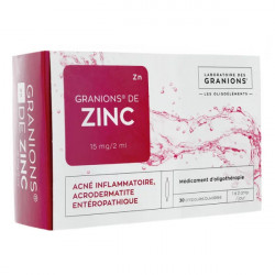 Granions de zinc 15mg/2ml 30 ampoules