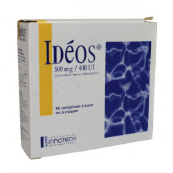 IDEOS 500 mg/400 UI, comprimé à sucer ou à croquer