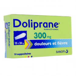 Doliprane 300 mg 10 suppositoires