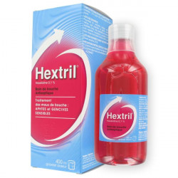 Hextril bain de bouche antiseptique 400 ml