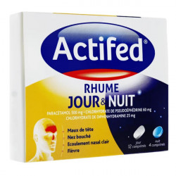 Actifed Rhume jour et nuit 16 comprimés