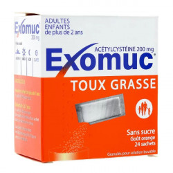 Exomuc 200 mg granulés 24 sachets