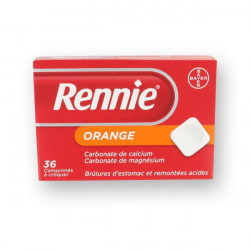 RENNIE ORANGE, comprimé à croquer, boîte de 36