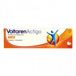 VOLTARENACTIGO 1 POUR CENT, gel, boîte de 1 tube de 60 g