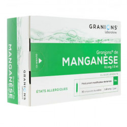 Granions de manganèse 0,1mg/2ml 30 ampoules