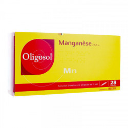 Oligosol manganèse 28 ampoules