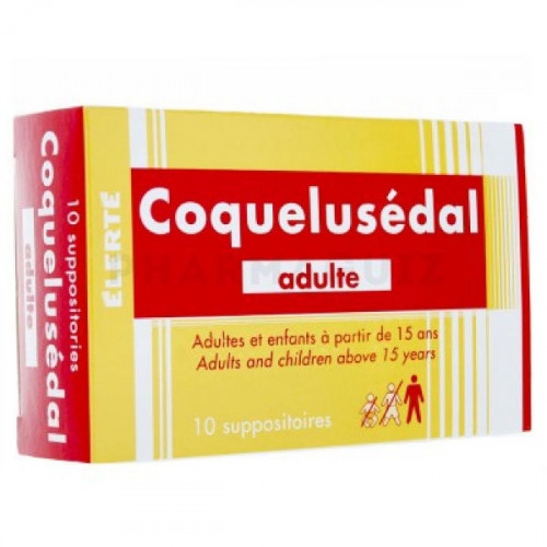 Coquelusédal adulte 10 suppositoires