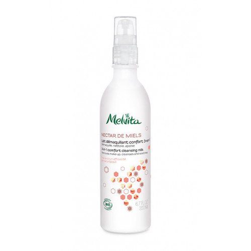 MELVITA NECTAR DE MIELS LAIT DÉMAQUILLANT CONFORT 3-EN-1 200 ML