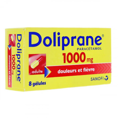 Doliprane 1000 mg, 8 gélules