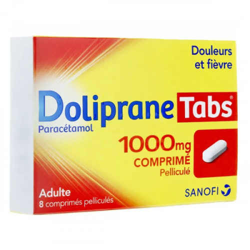 Doliprane Tabs 1000mg 8 comprimés