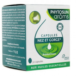 Phytosun Arôms Aromadoses Nez et Gorge 30 Capsules