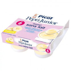 Picot Pepti-Junior dessert sans lait crème banane 4 pots