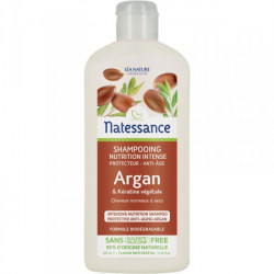 Natessance Shampoing Argan & Kératine Végétale 250 ml