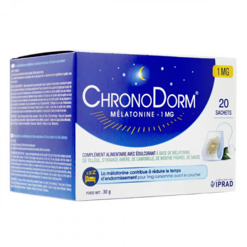 Chronodorm mélatonine 20 sachets