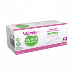 SAFORELLE COTON PROTECT 16 TAMPONS AVEC APPLICATEURS NORMAL