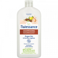 NATESSANCE SHAMPOOING NOURRISSANT ARGAN BIO ET KÉRATINE VÉGÉTALE 500 ML