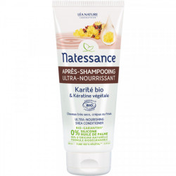 Natessance Après-Shampooing Ultra-Nourrissant Karité Bio et Kératine Végétale 200 ml 