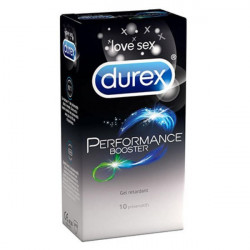 Durex Performance Booster 10 Préservatifs avec Gel Retardants