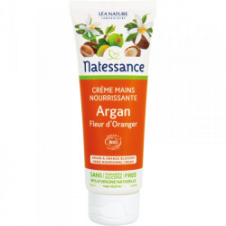 Natessance Crème Mains Nourrissante Argan Fleur d'Oranger 75 ml