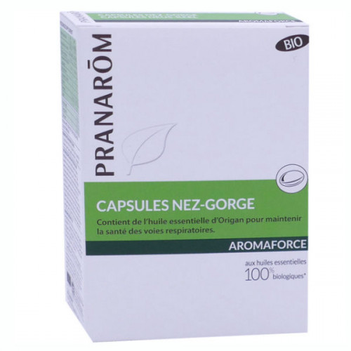 Pranarôm Aromaforce Capsules Nez-Gorge 30 Capsules