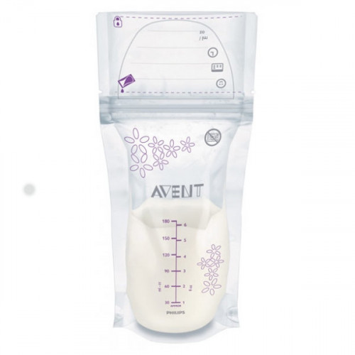 Avent Sachets de Conservation pour Lait Maternel 180 ml x 25