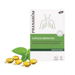 PRANARÔM AROMAFORCE CAPSULES BRONCHES BIO 30 CAPSULES