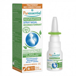 PURESSENTIEL RESPIRATOIRE SPRAY NASAL DÉCONGESTIONNANT BIO 15 ML