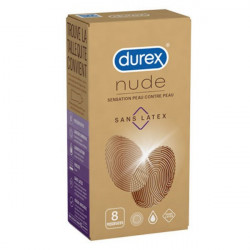 Durex Nude Sans Latex 8 préservatifs