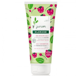 Klorane Junior Gel douche 2-en-1 Corps et Cheveux à l'Avoine parfum Framboise 200 ml