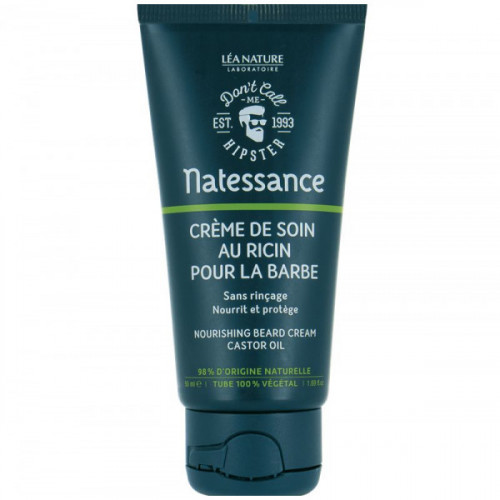 NATESSANCE CRÈME DE SOIN POUR LA BARBE AU RICIN 50 ML