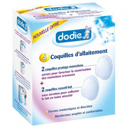 DODIE Coquilles d'allaitement, 2 x 2 unités