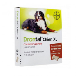 Bayer Drontal XL Pour Chiens 2 Comprimés