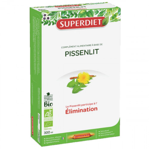 Super Diet Pissenlit Bio 20 Ampoules