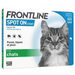 Frontline chat spot on 6 pipettes