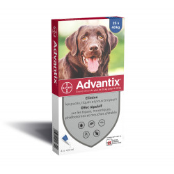 ADVANTIX Grand Chien 25 à 40 kg 4 Pipettes