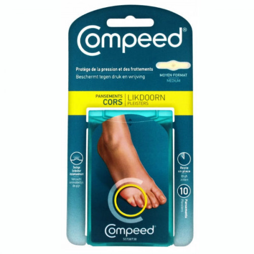 Compeed Cors Pansement Moyen Format 10 Pansements