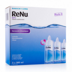 Bausch + Lomb ReNu MPS Solution Multifonctions Lot de 3 x 360 ml