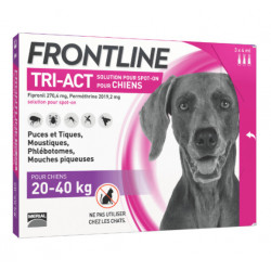 Frontline Tri Act spot on Grand chien 20 - 40 kg 3 pipettes