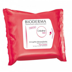 Bioderma Créaline H2O Lingettes Dermatologiques 25 Lingettes